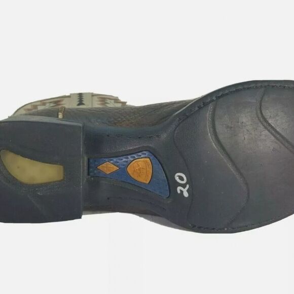 AMPUTEE Ariat Men's Brown Shark Skin Leather Western ONE SINGLE BOOT Siz… - Picture 5 of 7